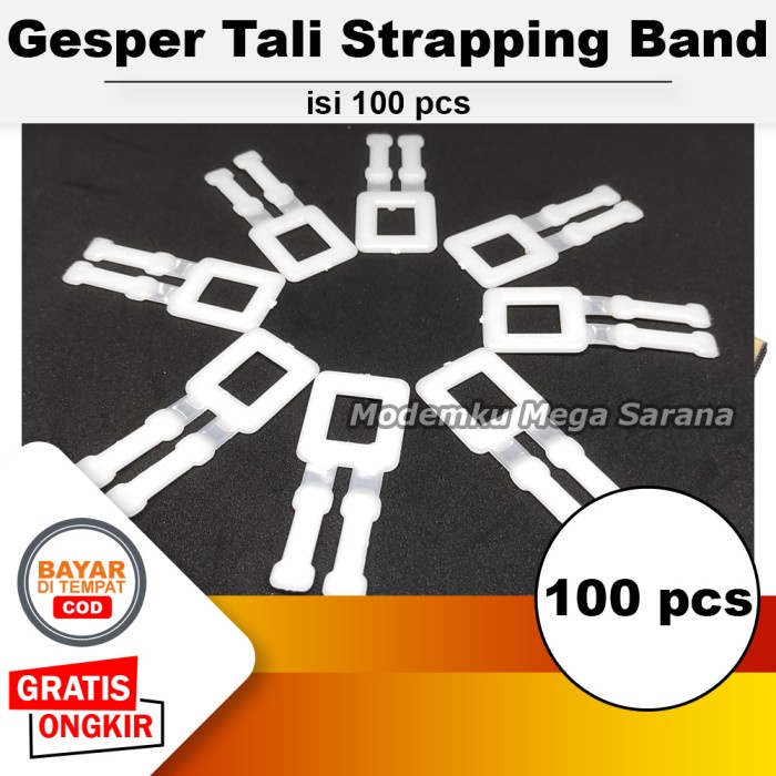 100 pcs - Gesper Plastik Strapping Band Pengikat Manual Tali Straping