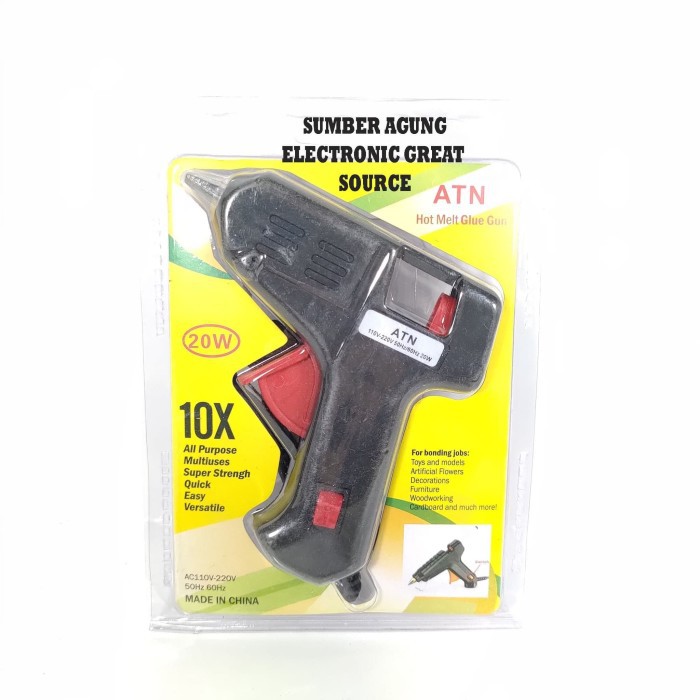 ATN Hot Melt Glue Gun Alat Peleleh Lem Tembak Kecil 20W Berkualitas