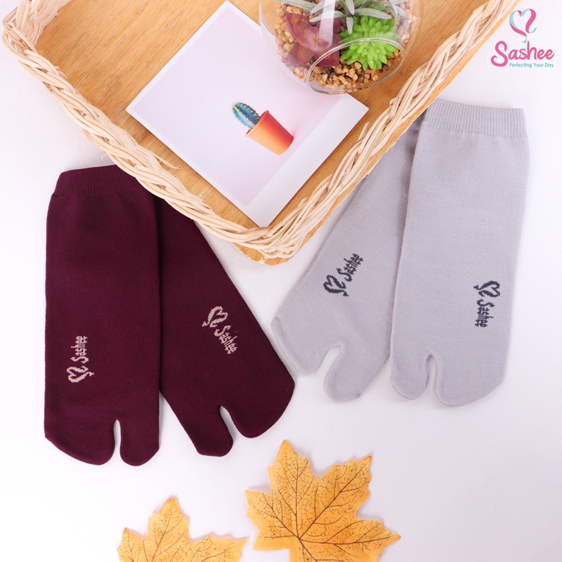 Kaos Kaki Sashee Jempol Tumit Polos Semata Kaki (Wanita Dewasa) | Kaos Kaki Pendek