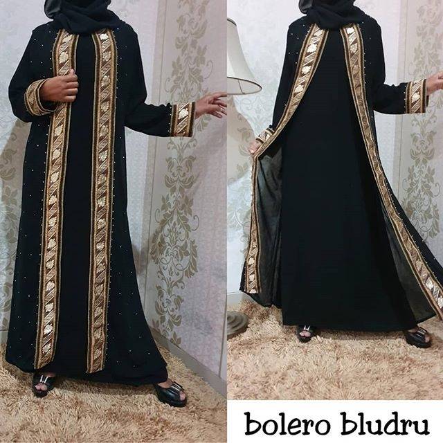 Bolero abaya bludru