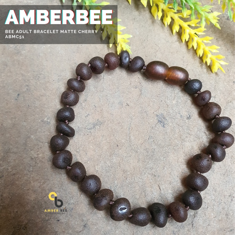 Gelang Amber Baltic Lithuania Dewasa Sistem Ulir 16-20cm By Amber Bee