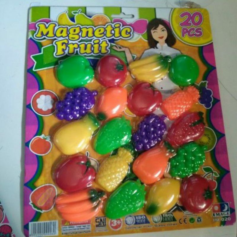 Mainan Magnet Tempelan Kulkas Buah-buahan