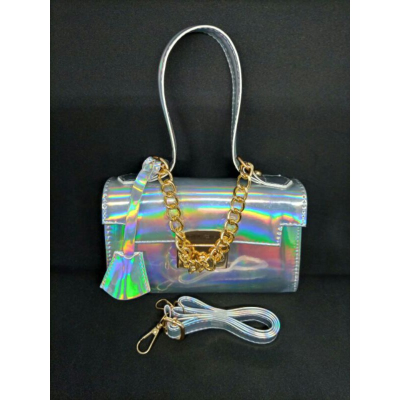 tas wanita hologram impaort(4 warna)