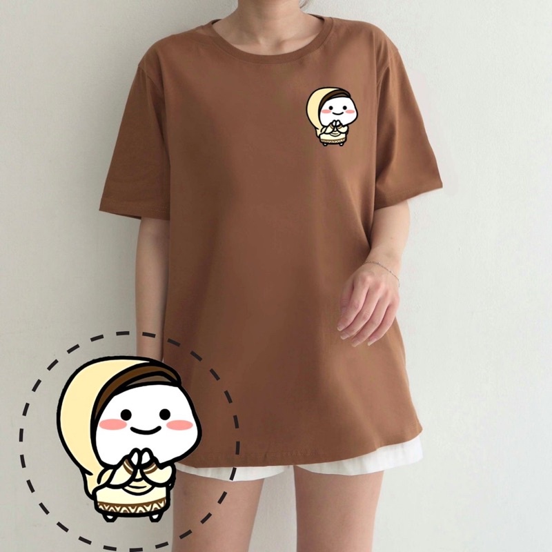 KAOS LEBARAN PENTOL L07 WANITA KETUPAT EID MUBARAK IDUL FITRI GAMBAR LUCU COUPLE COTTON COMBED GROSIR MURAH