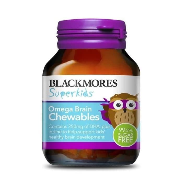 Blackmores Superkids Omega Brain Chewables Black Mores Super Kids 50