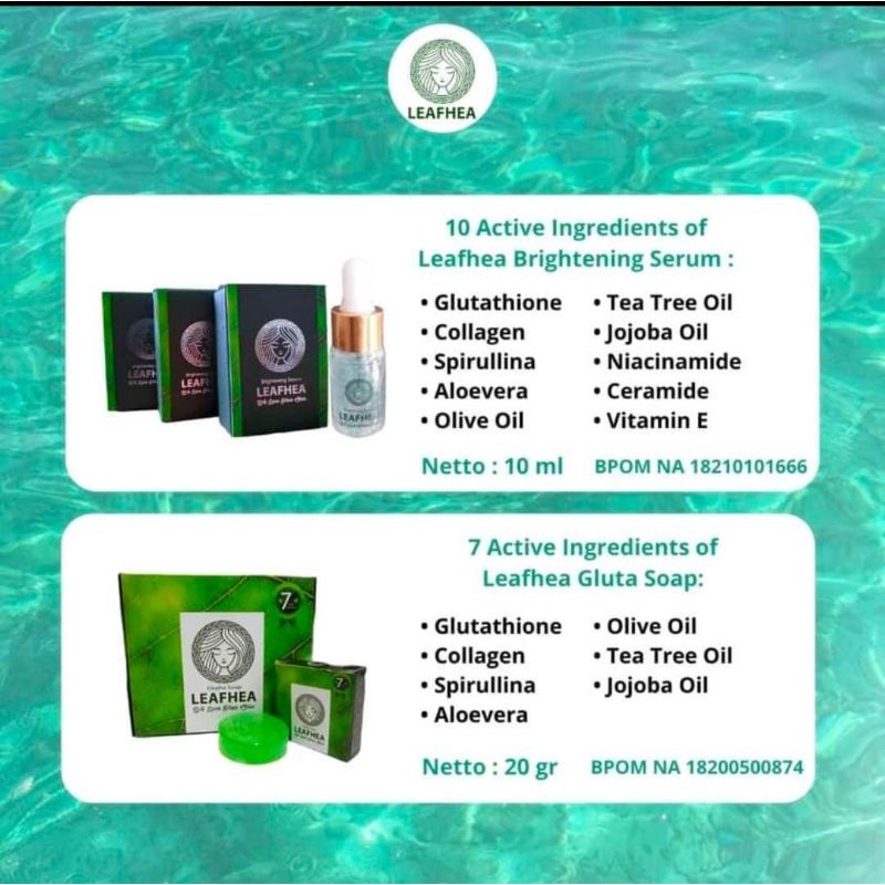 SERUM LEAFHEA || serum yg aman dan bpom bisa d mix dengan Cream malam