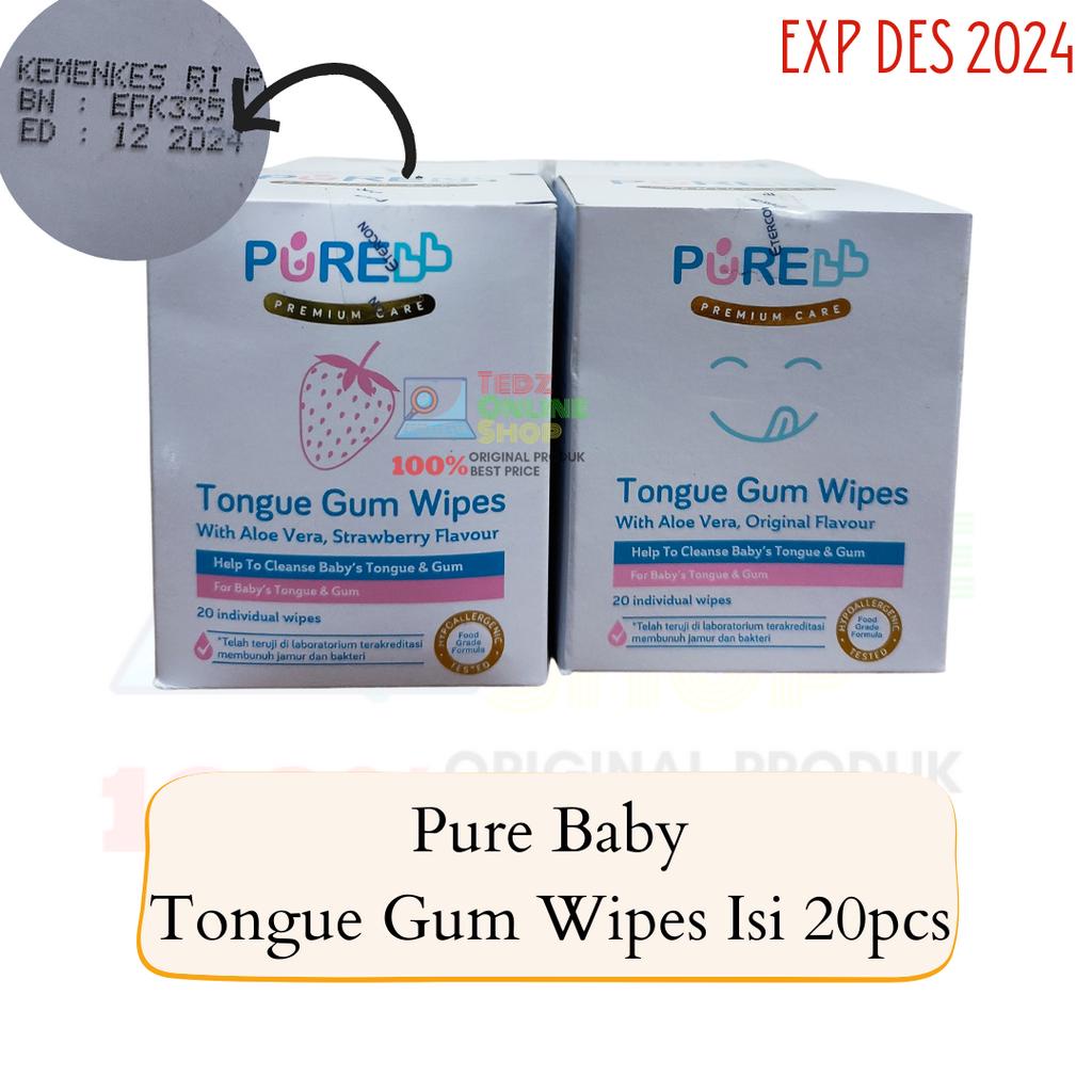 Pure Baby Tongue Gum Wipes Isi 20