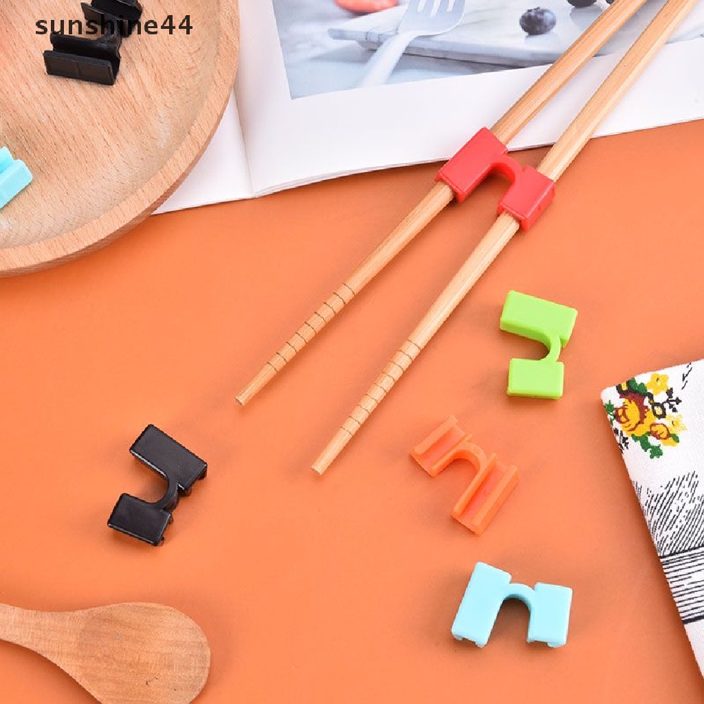 Sunshine 5PCS / Set Alat Bantu Potong Sumpit Reusable Untuk Pemula