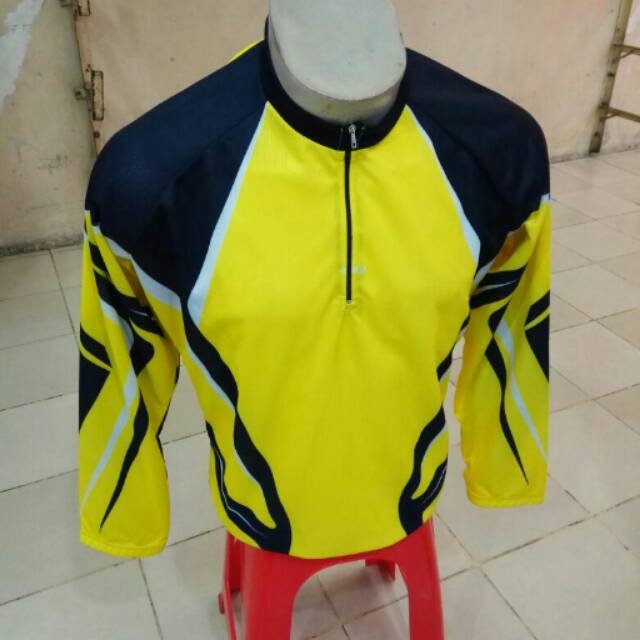 JERSEY SEPEDA XC AUSTY KUNING POLOS