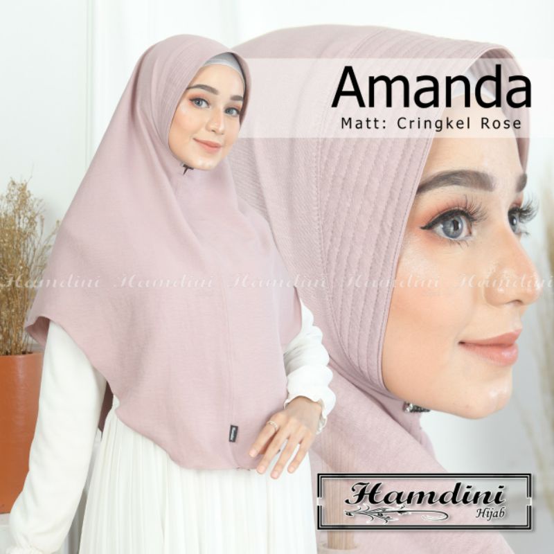 Hijab instan Crincle AMANDA ori HAMDINI