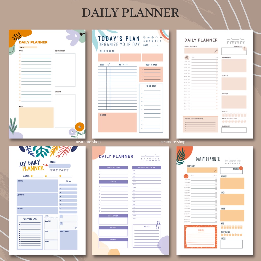 

Loose Leaf Daily Planner - Isi Binder A5 dan B5