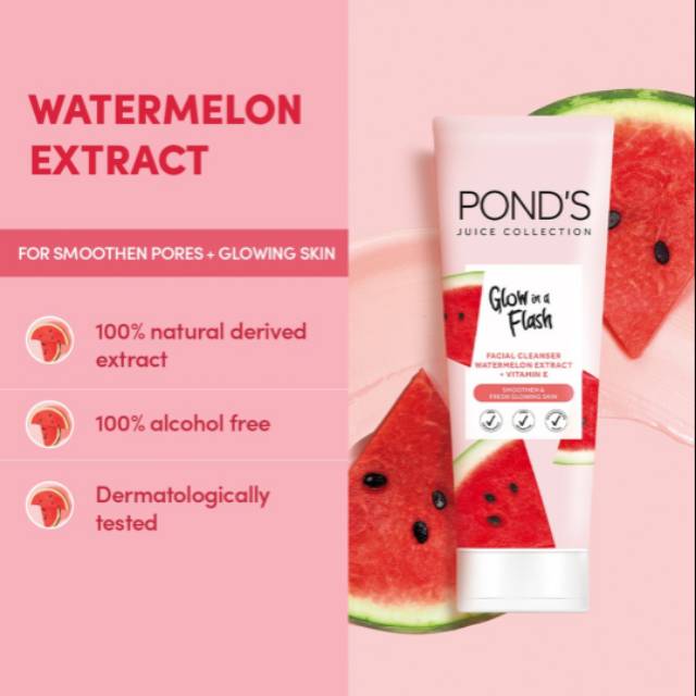 POND'S Juice Collection Glow in a flash smoothen &amp; fresh glowing skin / sabun wajah