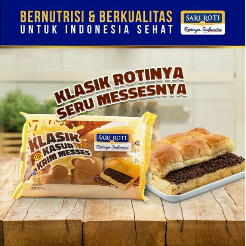 

Sari Roti Klasik Kasur Krim Mesis messes