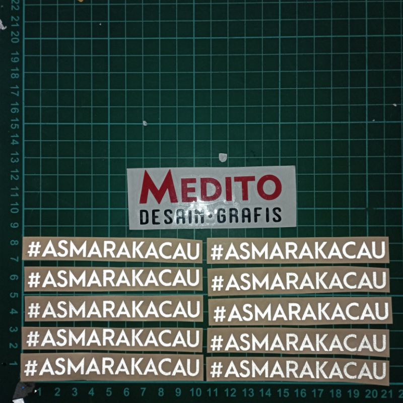 Sticker cutting asmara kacau