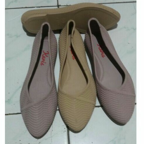 KARIS / SEPATU KARET PLAT JELLY WANITA SIZE 36 - 40