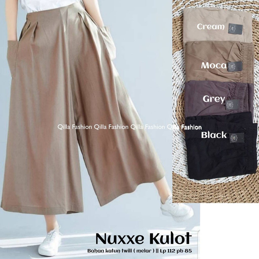 NUXXE MOCHA ALVA OCHA VIRGO NADIVE KULOT PANTS ORIGINAL QILLA