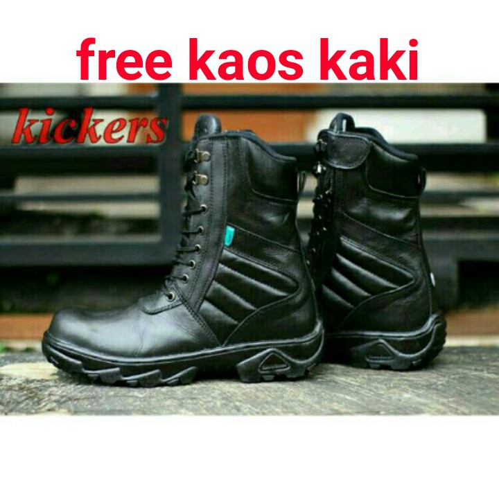PAS DAN NYAMAN DIPAKE/ SEPATU PDL PDH Hitam Boots Safety Kickers Pria Boot POLRI TNI Satpam Satpol