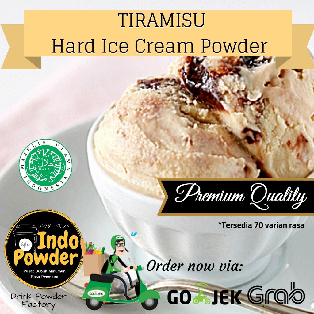 Bubuk ICE CREAM rasa TIRAMISU 1Kg - Bubuk es Krim rasa Tiramisu 1Kg