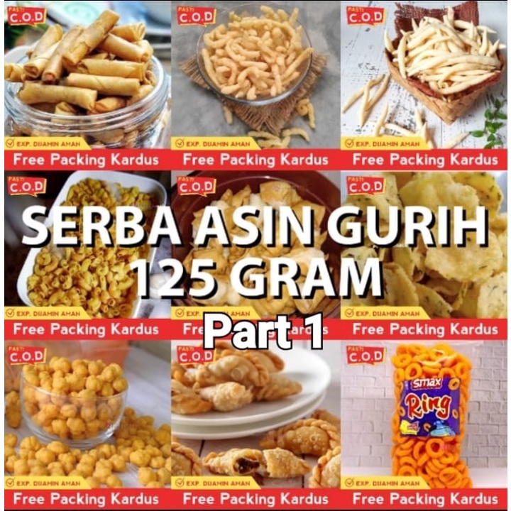 

CAMILAN JADUL SNACK KILOAN MAKANAN RINGAN SERBA ASIN GURIH 125 Part 1