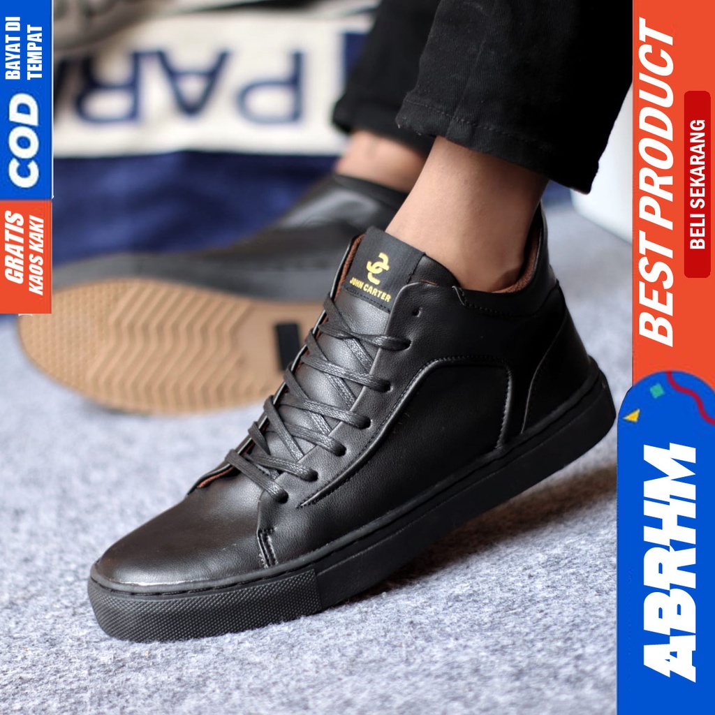 ABRHM JOHN HIGHT Sepatu Kasual Sneakers Hitam