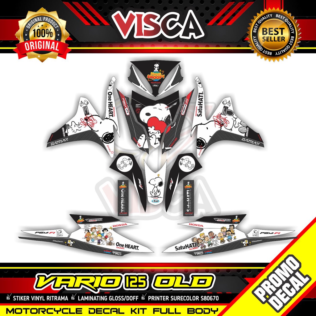 Decal Vario 125 Old Full Body Stiker Vario 125 Old Keren Full Body Striping Vario 125 Old Full Body 