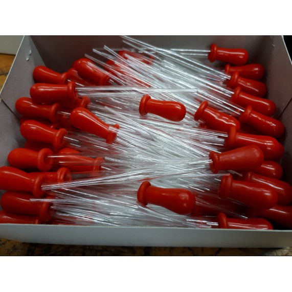 Pipet Kaca Tetes Obat Pakan Ikan Kucing Artemia Kutu Air Jentik Nyamuk