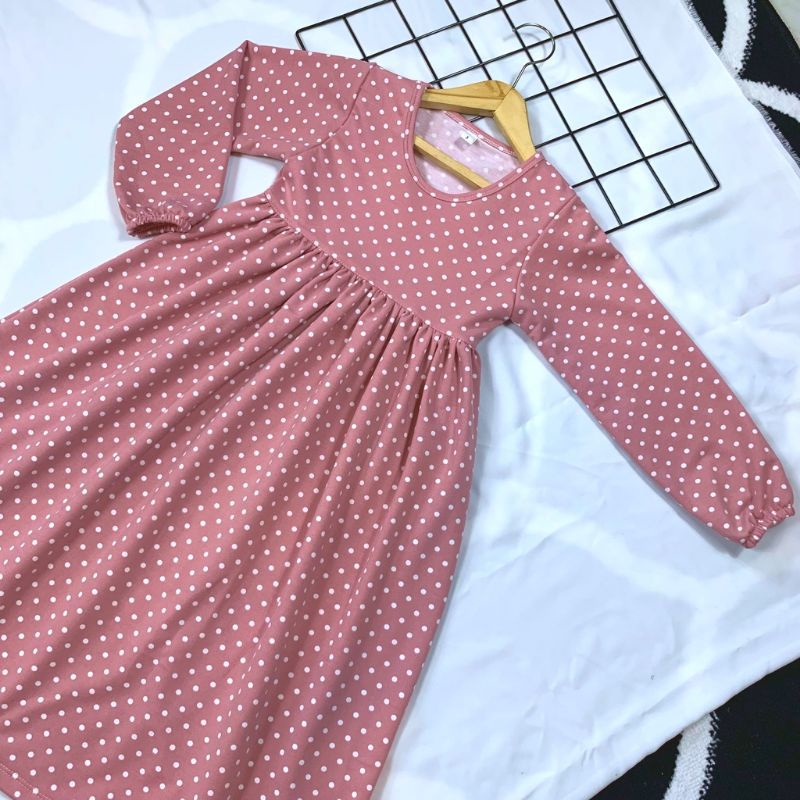 GAMIS ANAK DRESS ANAK PULKADOT TERBARU