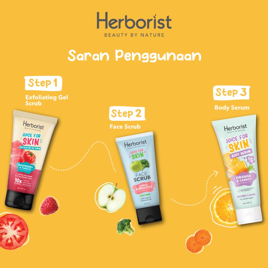 HERBORIST JUICE FOR SKIN EXFOLIATING GEL SCRUB 150ml