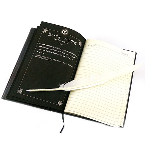 

DNOT set pulpen kalung buku death note L catatan kematian aksesoris anime goodies