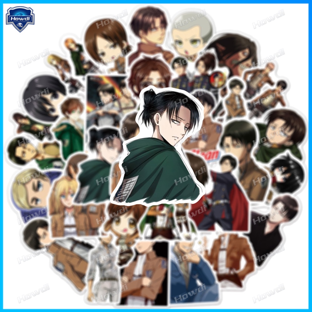 Stiker Attack on Titan Tahan Air Untuk Helm Motormobil