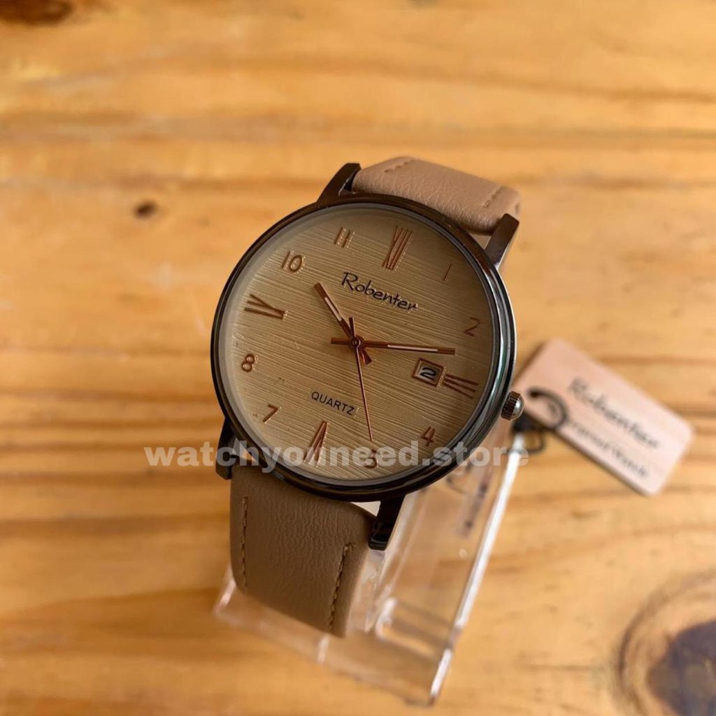 Jam Tangan Pria dan Wanita Robenter Unisex Jam Tangan Kasual Jam Tangan Elegan Original Rantai Kulit