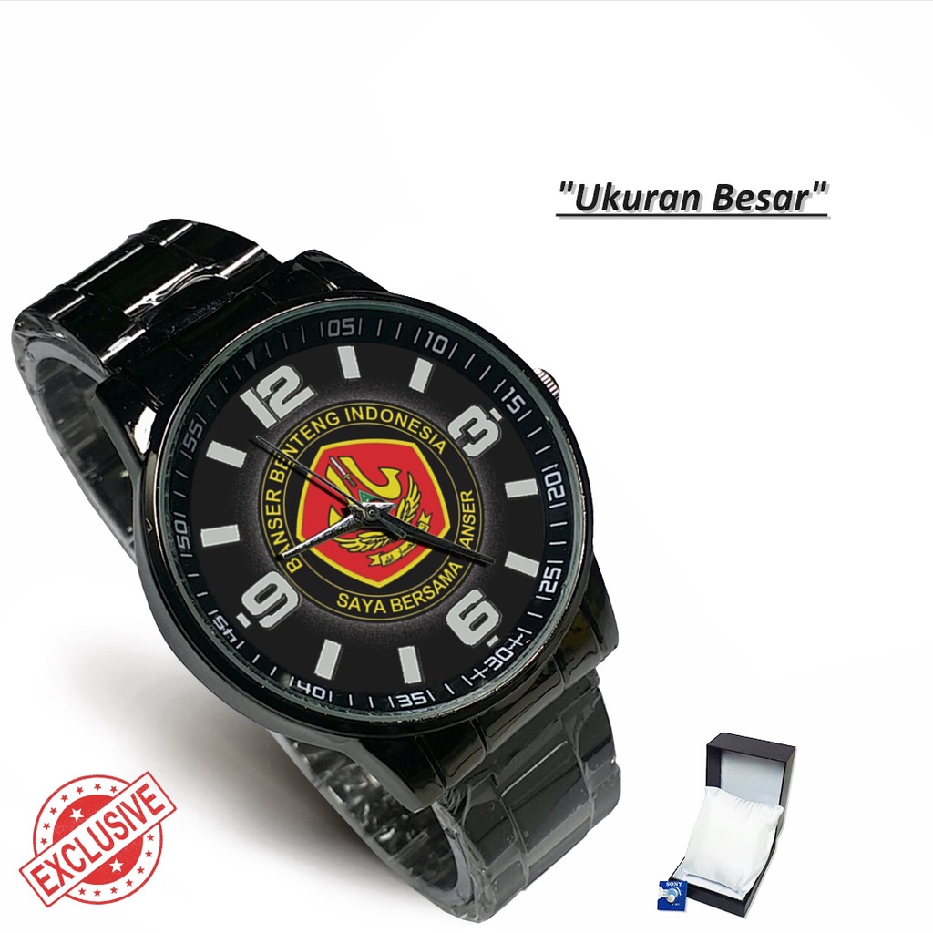 Jam Tangan Rantai Couple BANSER MOTIF 4 (Keren)