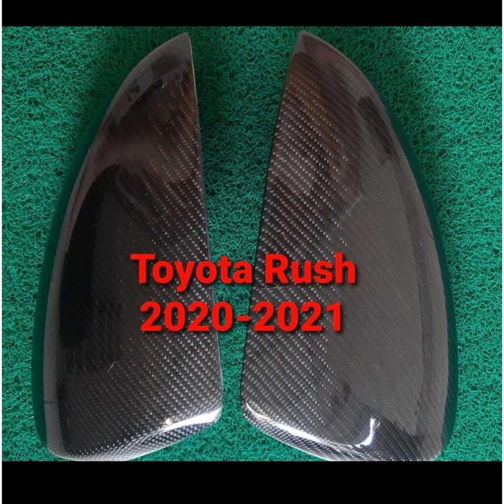 Cover spion All New Rush Terios 2018 2019 2020 Carbon Hitam Karbon