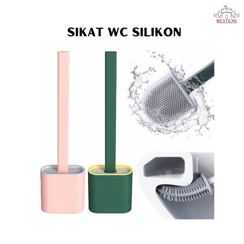 Toilet Brush Silicone-Sikat Pembersih WC Closet Bahan Silikon V2