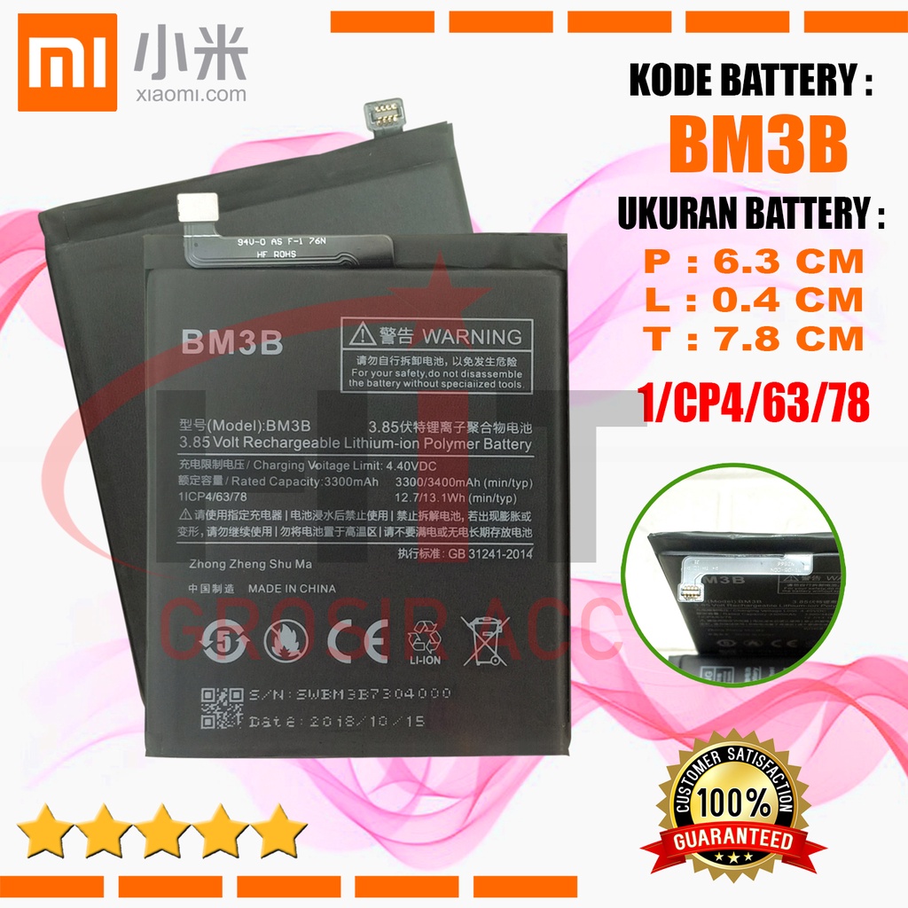 Baterai Battery Xiaomi BM3B / MI MIX2 Original