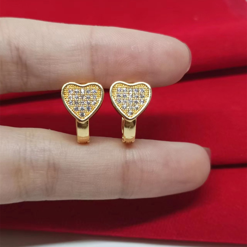 Fashion Versi korea /Anting Pasangan/Bahan Tembaga Anting Pria Dan Wanita xuping