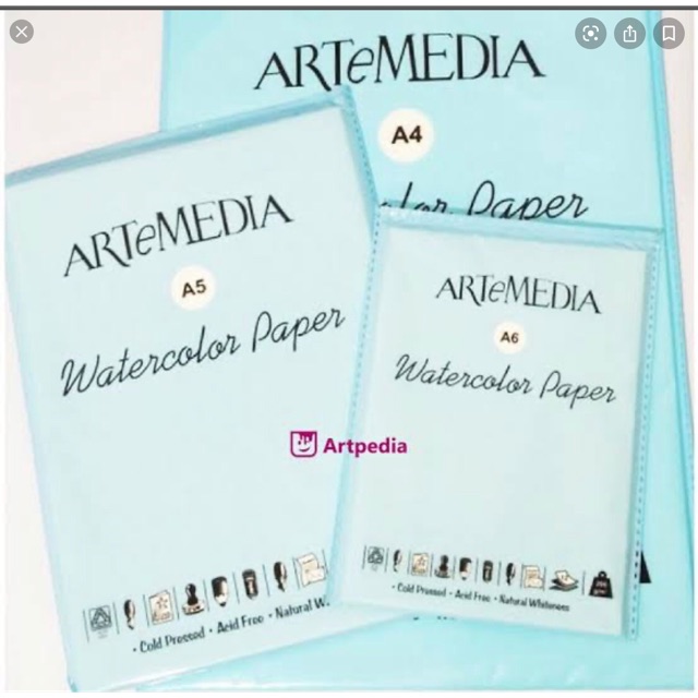 

Artemedia paper a6 per pak water color paper