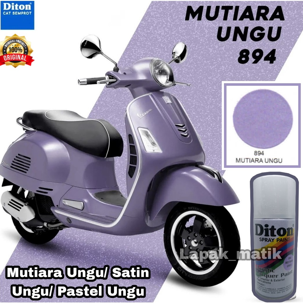 Pilok Diton Satin Pastel Mutiara Violet 894 300ml Pearl violet