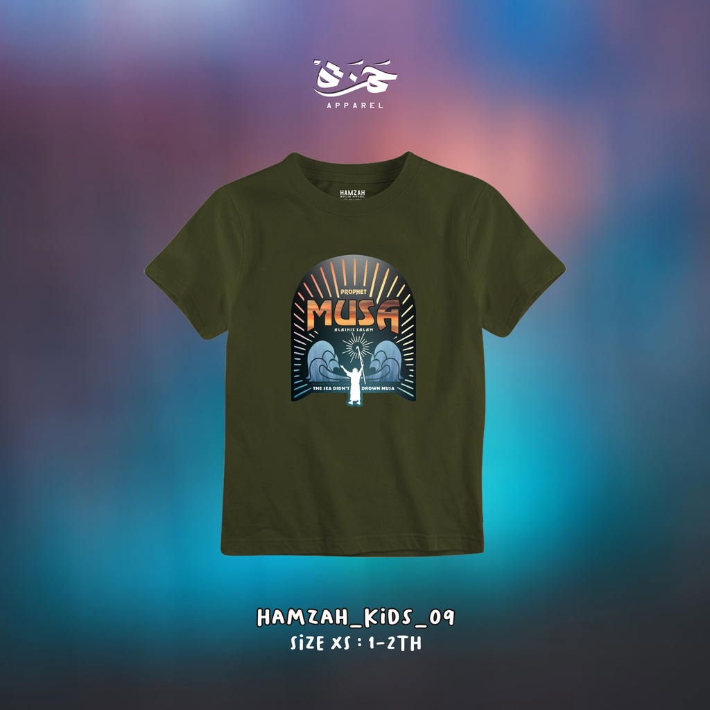 Kaos Anak Muslim - Kaos Anak 1-2 Tahun - Kaos Anak Prophet Musa - Kaos Anak Laki - Tshirt Anak Laki 