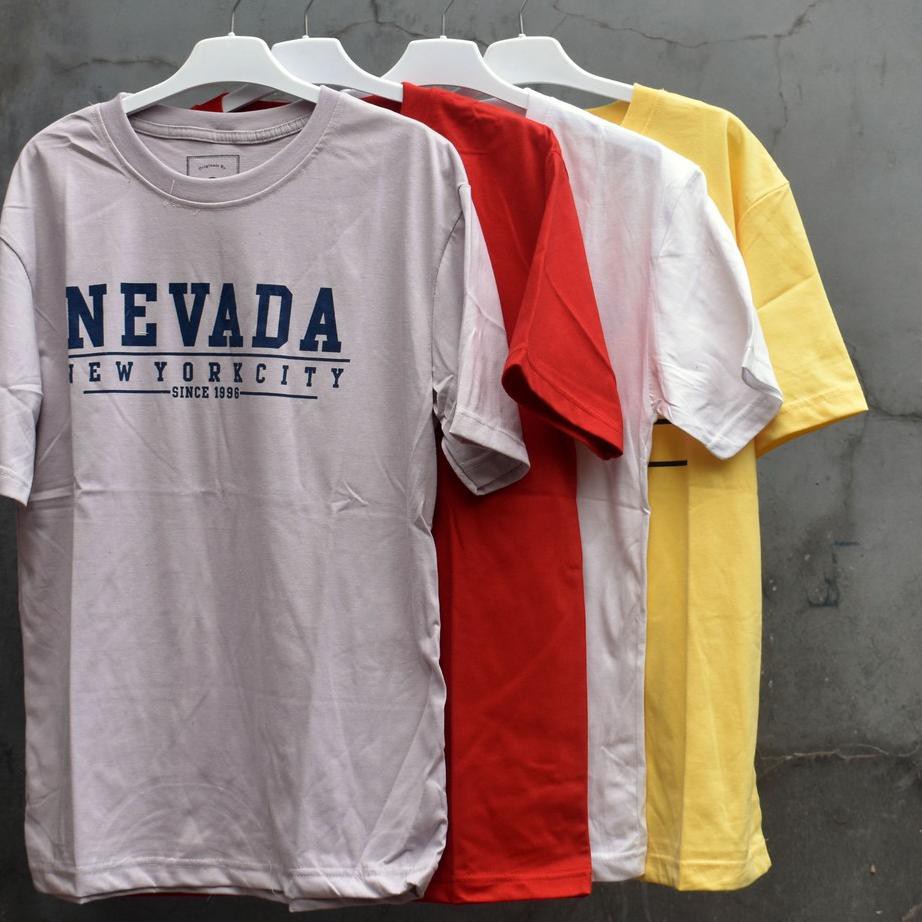 Serbuuuu.. Kaos Nevada Oblong Pria Lengan Pendek | Nevada Dewasa Original Branded