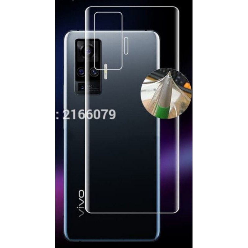 Vivo X50 / X50pro / X60 / X60Pro / X70Pro / X80 / X80Pro Anti Gores Belakang Hydrogel Plastik Jelly Lentur Screen Guard Protector Back X50 Pro X60 Pro X70 Pro X80 Pro