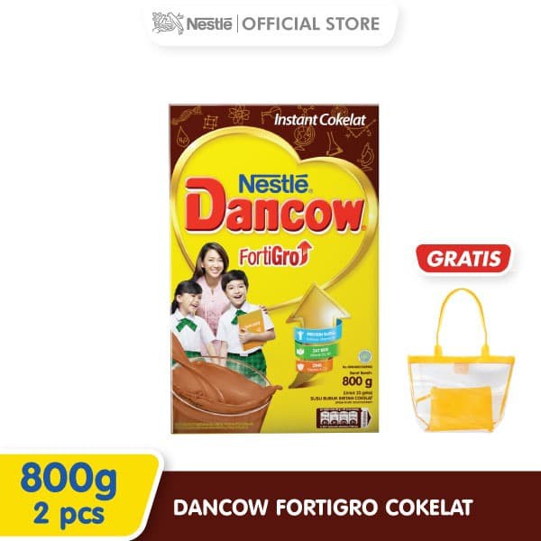 

PROMO DANCOW FORTIGRO SUSU BUBUK COKELAT POUCH 800G 2 PCS GRATIS BAG TERMURAH