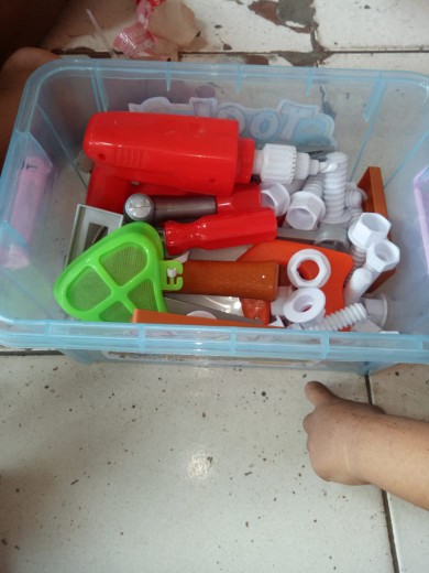 Toolbox Perkakas Mainan Pertukangan Box Ocean