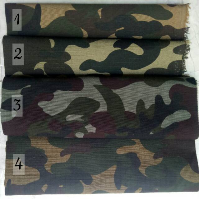 BAHAN KAIN LORENG RIPSTOP RIPSTOK REAPSTOP RIPSTOCK MOTIF LORENG ASLI UNIK METERAN GULUNGAN (YARD)