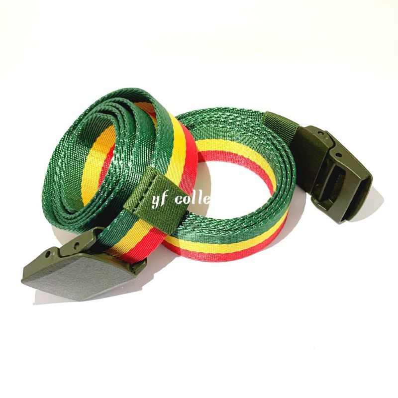 IKAT PINGGANG X-RAY REGGAE / MOTIF RASTA BELT PRIA WANITA