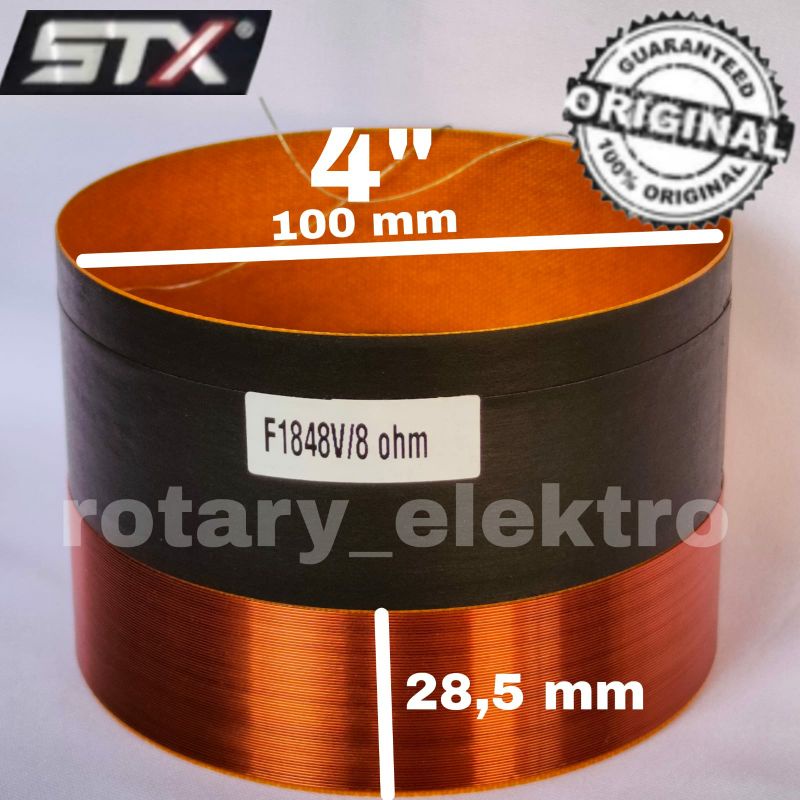 SPOOL SPEAKER ORIGINAL STX F1848V/ 8 OHM 100mm