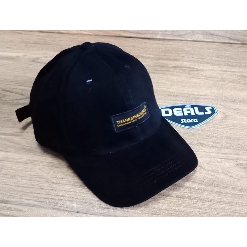 Topi Baseball Bordir Emas THANKSINSOMNIA ORIGINAL