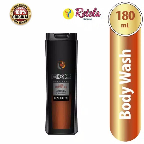 Axe Body Wash Dark Temptation 180Ml / Be Seductive / Axe Bodywash For Men / Axe Sabun Mandi Pria