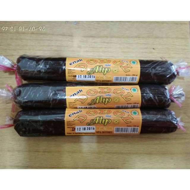 

DODOL BANGKA MERK ALIP 250GRAM OLEH OLEH KUE MAKANAN SNACK CEMILAN KERUPUK KERIPIK KHAS BANGKA