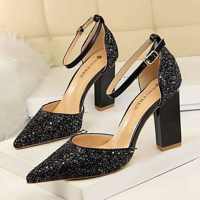 heels glitter manequin sequin mcqueen hak gepeng unik pipih tipis gold glittery blink pesta lancip